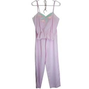 Eve Stillman New York Vintage‎ Lavender Floral 3-Piece Pajama Set Sleep 60s/80s